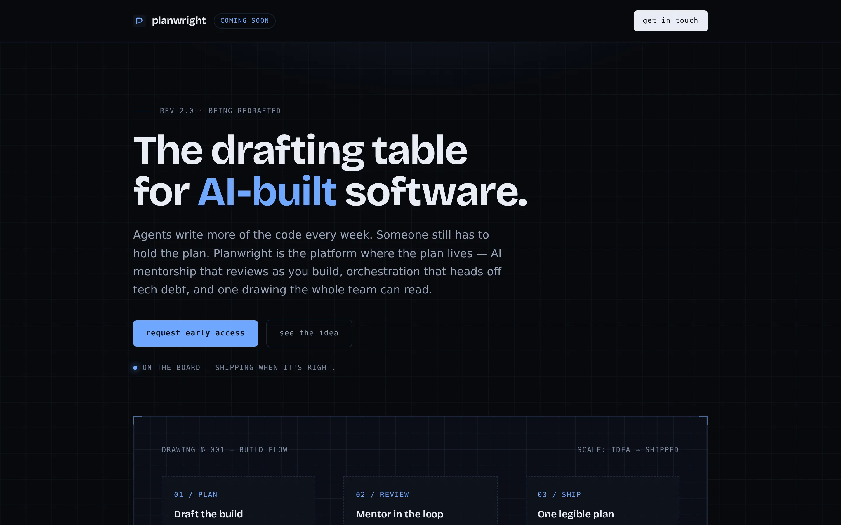 Screenshot of planwright.ai